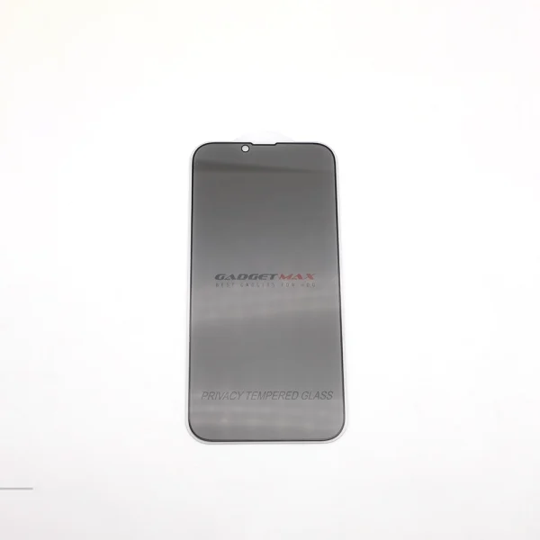 Gadget Max iPhone 13 Pro Max/14 Plus (PREMIUM 2.5D SKILL FULL COVER) Privacy Tempered Glass