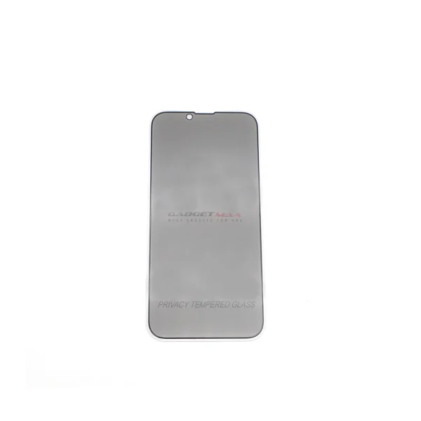 Gadget Max iPhone 13/13 Pro/14 (PREMIUM 2.5D SKILL FULL COVER) Privacy Tempered Glass