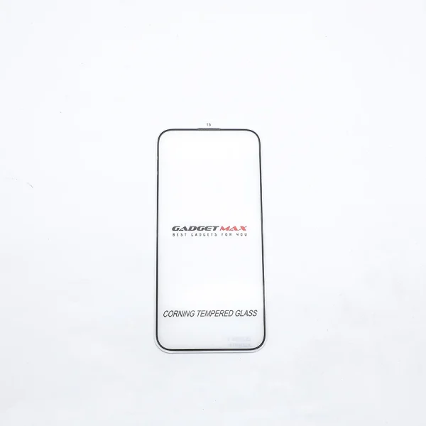 Gadget Max Corning iPhone 15 Pro Max 6.7" (PREMIUM 2.5D SKILL FULL COVER) Tempered Glass