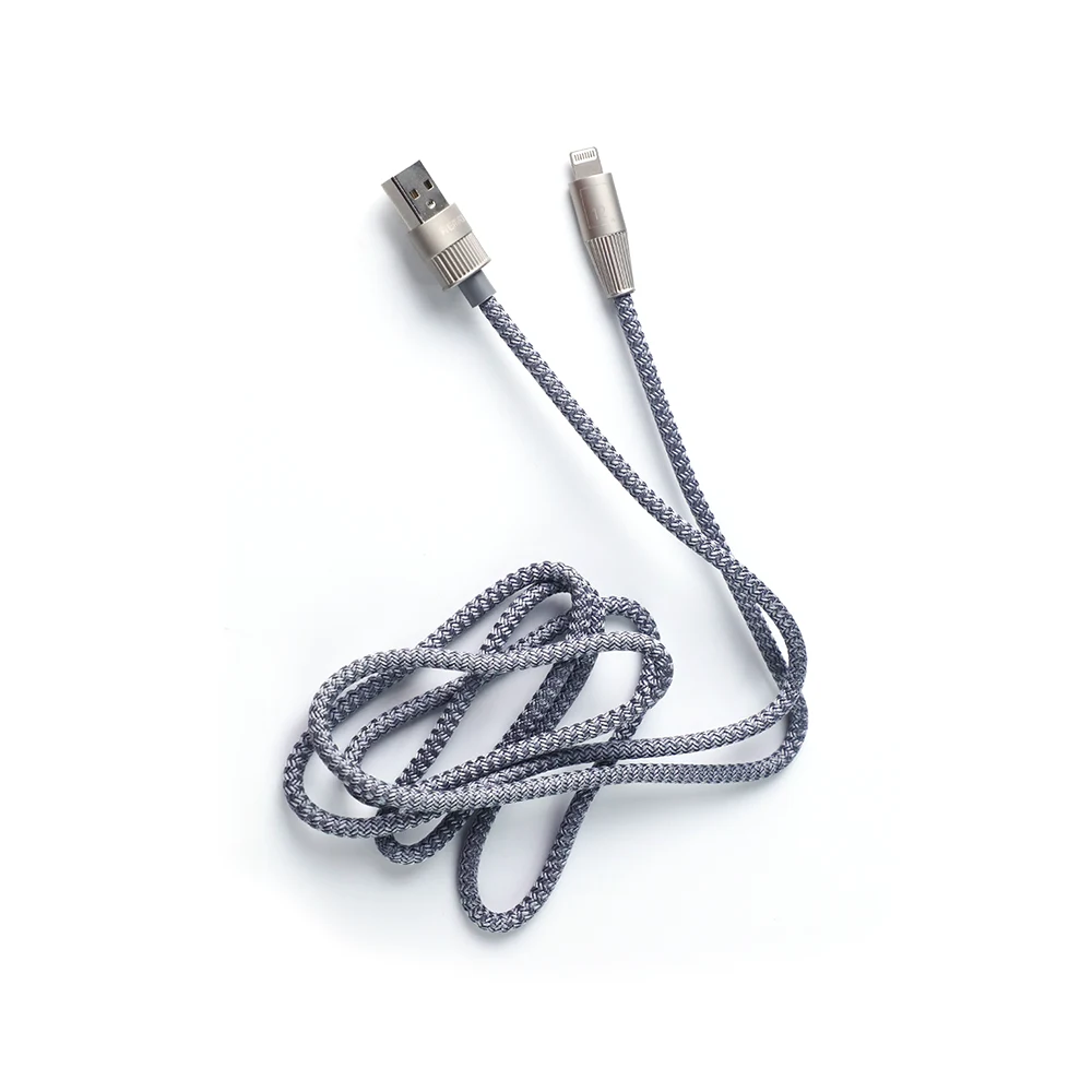 Remax RC-C102I (Infinity Series) Lightning Cable Silver Grey Image (2)